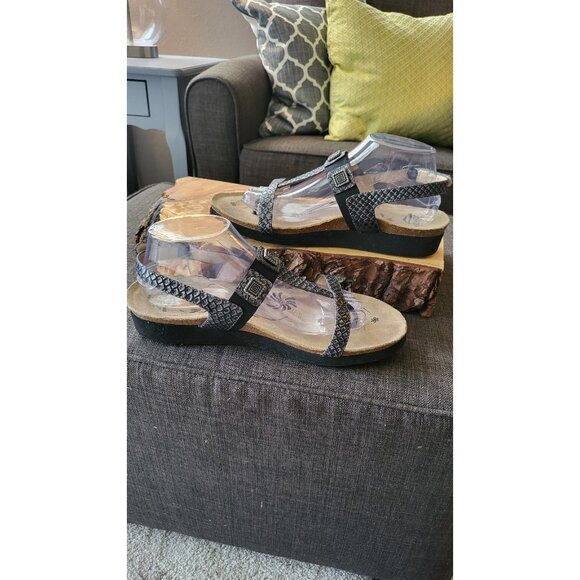 ABEO Biosystem T Strap Slingback With Buckle Leather Upper Size 11 Sandals - Picture 4 of 12